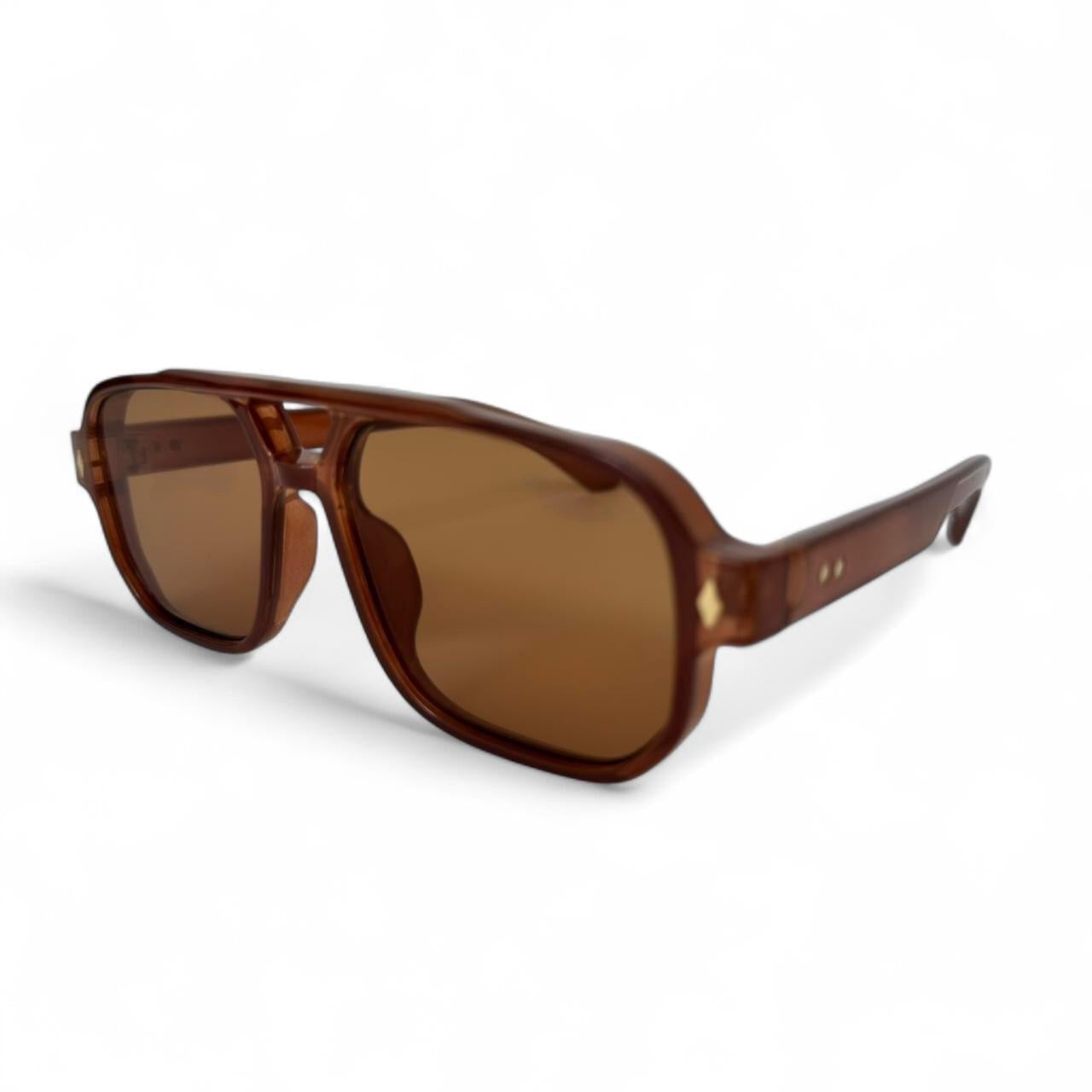 Brown Tinted Pilot Sunglasses