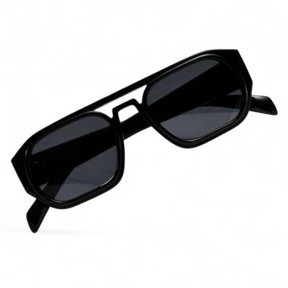 Black & Dark Grey Pilot Sunglasses