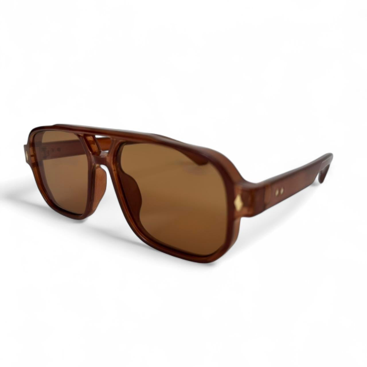 Brown Tinted Pilot Sunglasses