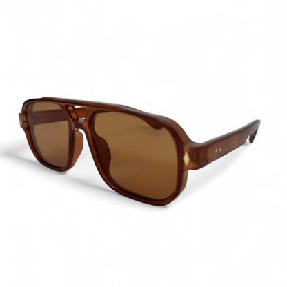 Brown Tinted Pilot Sunglasses