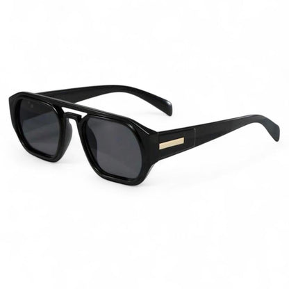 Black & Dark Grey Pilot Sunglasses