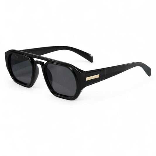 Black & Dark Grey Pilot Sunglasses