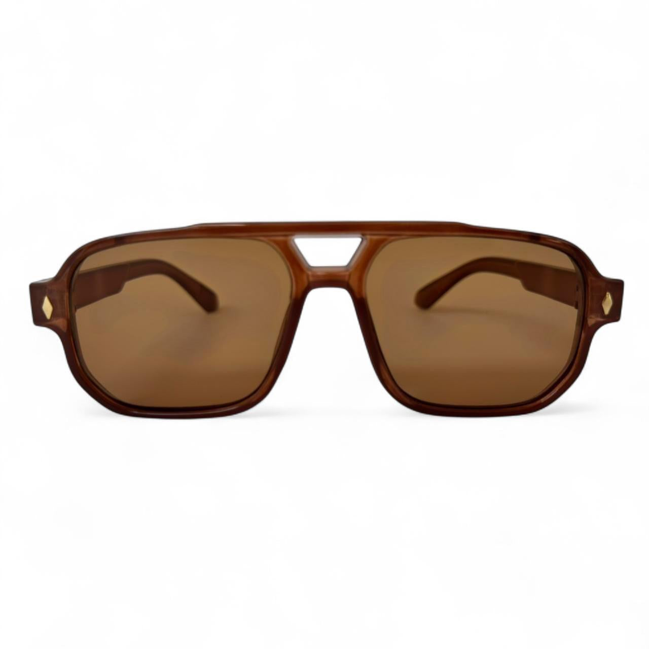 Brown Tinted Pilot Sunglasses