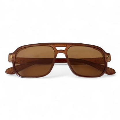 Brown Tinted Pilot Sunglasses