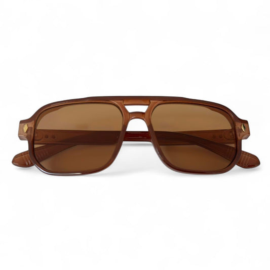 Brown Tinted Pilot Sunglasses