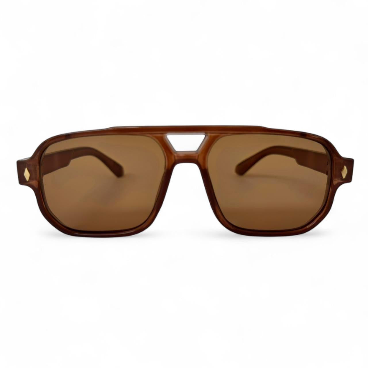 Brown Tinted Pilot Sunglasses